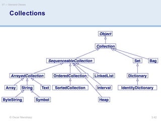 © Oscar Nierstrasz
ST — Standard Classes
3.42
Collections
 