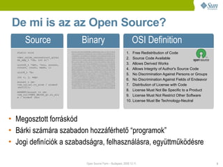 Sun presentation at Open Source Farm 2008