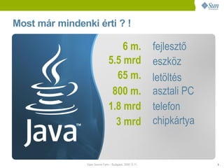 Sun presentation at Open Source Farm 2008