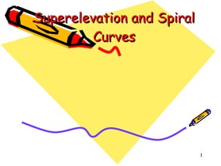 Superelevation and Spiral Curves 