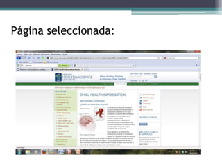 Espacio para escribir palabras claves de la búsqueda: