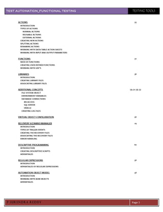 03 test automation functional testing (qtp) | PDF