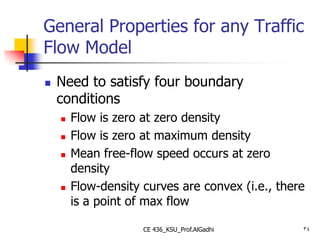 03 Traffic Stream Characteristics (Traffic Engineering هندسة المرور ...