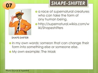 Types of characters in a Literature | PPTX