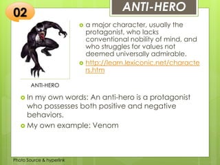 Types of characters in a Literature | PPTX