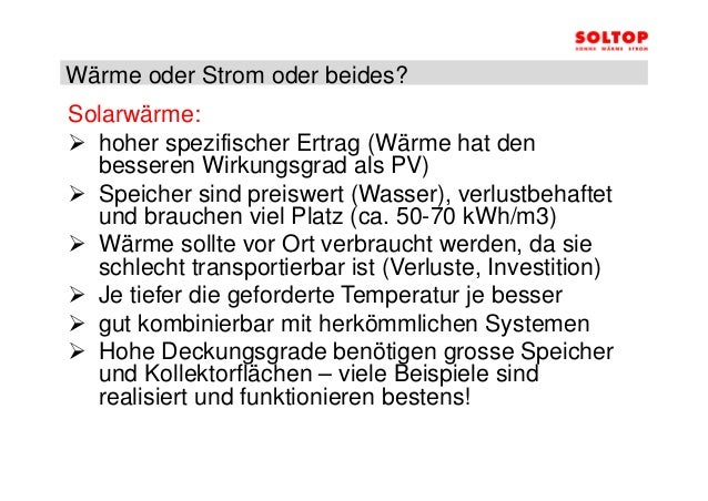 Solartechnik Thermische Contra Photovoltaische Nutzung Der Sonne