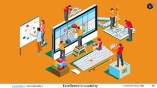 www.dadda.it roberto@dadda.it Excellence in usability 1st semester 2021-2022 59
 