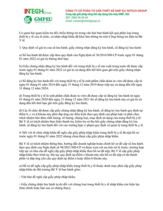 Cơ quan hải quan kiểm tra đối chiếu thông tin trong văn bản ban hành kết quả phân loại trang
thiết bị y tế của tổ chức, cá nhân nhập khẩu đã khai báo thông tin trên Cổng thông tin điện tử Bộ
Y tế.
3. Quy định về giá trị của số lưu hành, giấy chứng nhận đăng ký lưu hành, số đăng ký lưu hành:
a) Số lưu hành đã được cấp theo quy định của Nghị định số 36/2016/NĐ-CP trước ngày 01 tháng
01 năm 2022 có giá trị không thời hạn;
b) Giấy chứng nhận đăng ký lưu hành đối với trang thiết bị y tế sản xuất trong nước đã được cấp
trước ngày 01 tháng 01 năm 2022 có giá trị sử dụng đến hết thời gian ghi trên giấy chứng nhận
đăng ký lưu hành;
c) Số đăng ký lưu hành đối với trang thiết bị y tế là sinh phẩm chẩn đoán in vitro đã được cấp từ
ngày 01 tháng 01 năm 2014 đến ngày 31 tháng 12 năm 2019 được tiếp tục sử dụng đến hết ngày
31 tháng 12 năm 2024;
d) Trang thiết bị y tế là sinh phẩm chẩn đoán in vitro đã được cấp số đăng ký lưu hành từ ngày
01 tháng 01 năm 2020 đến ngày 31 tháng 12 năm 2021 thì số đăng ký lưu hành này có giá trị sử
dụng đến hết thời hạn ghi trên giấy đăng ký lưu hành;
đ) Các tổ chức đã được cấp giấy chứng nhận đăng ký lưu hành, số đăng ký lưu hành quy định tại
điểm b, c và d khoản này phải đáp ứng các điều kiện theo quy định của pháp luật và phải chịu
trách nhiệm bảo đảm chất lượng, số lượng, chủng loại, mục đích sử dụng của trang thiết bị y tế.
Bộ Y tế có trách nhiệm thực hiện thanh tra, kiểm tra và thu hồi giấy chứng nhận đăng ký lưu
hành, số đăng ký lưu hành đối với các trường hợp vi phạm quy định về quản lý trang thiết bị y tế.
4. Đối với tổ chức nhập khẩu đề nghị cấp giấy phép nhập khẩu trang thiết bị y tế đã nộp hồ sơ
trước ngày 01 tháng 01 năm 2022 nhưng chưa được cấp giấy phép nhập khẩu.
Bộ Y tế có trách nhiệm thông báo, hướng dẫn doanh nghiệp hoàn chỉnh hồ sơ để cấp số lưu hành
theo quy định của Nghị định số 98/2021/NĐ-CP và được xem xét ưu tiên xử lý trước; trường hợp
tiếp tục có nhu cầu đề nghị cấp giấy phép nhập khẩu theo hồ sơ đã nộp, Bộ Y tế cấp giấy phép
nhập khẩu theo trình tự, thủ tục quy định tại điểm c khoản này nếu hồ sơ đã nộp có đủ thành
phần và đáp ứng yêu cầu quy định tại điểm a hoặc điểm b khoản này.
a) Hồ sơ đề nghị cấp giấy phép nhập khẩu trang thiết bị y tế thuộc danh mục phải cấp giấy phép
nhập khẩu do Bộ trưởng Bộ Y tế ban hành gồm:
- Văn bản đề nghị cấp giấy phép nhập khẩu;
- Giấy chứng nhận lưu hành tự do đối với chủng loại trang thiết bị y tế nhập khẩu còn hiệu lực
(bản chính hoặc bản sao có chứng thực);
 