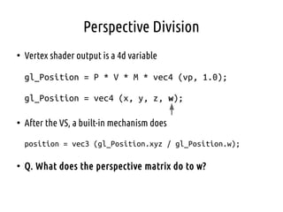 Vec4 Example Computer Graphics - Lecture 03 - Virtual Cameras and the Transformation ...