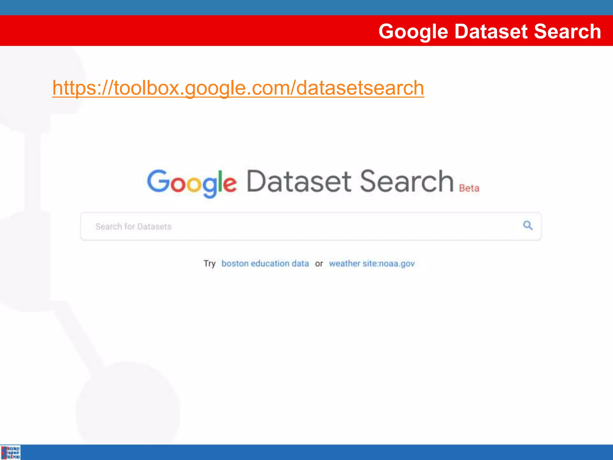 Google Dataset Search
https://toolbox.google.com/datasetsearch
 