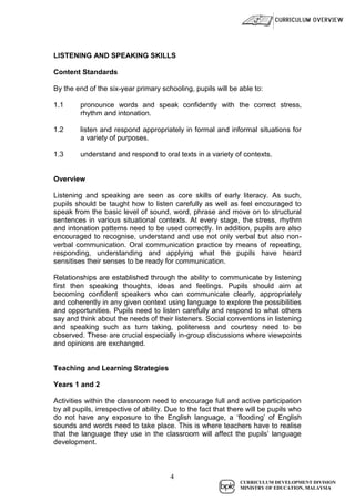 english kssr year 1 guide book | PDF