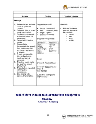 english kssr year 1 guide book | PDF