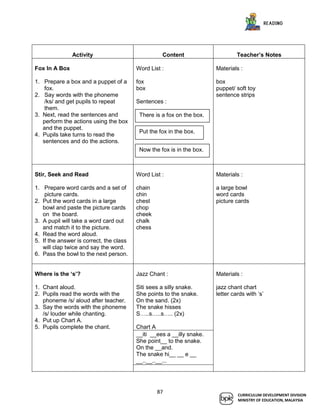 english kssr year 1 guide book | PDF