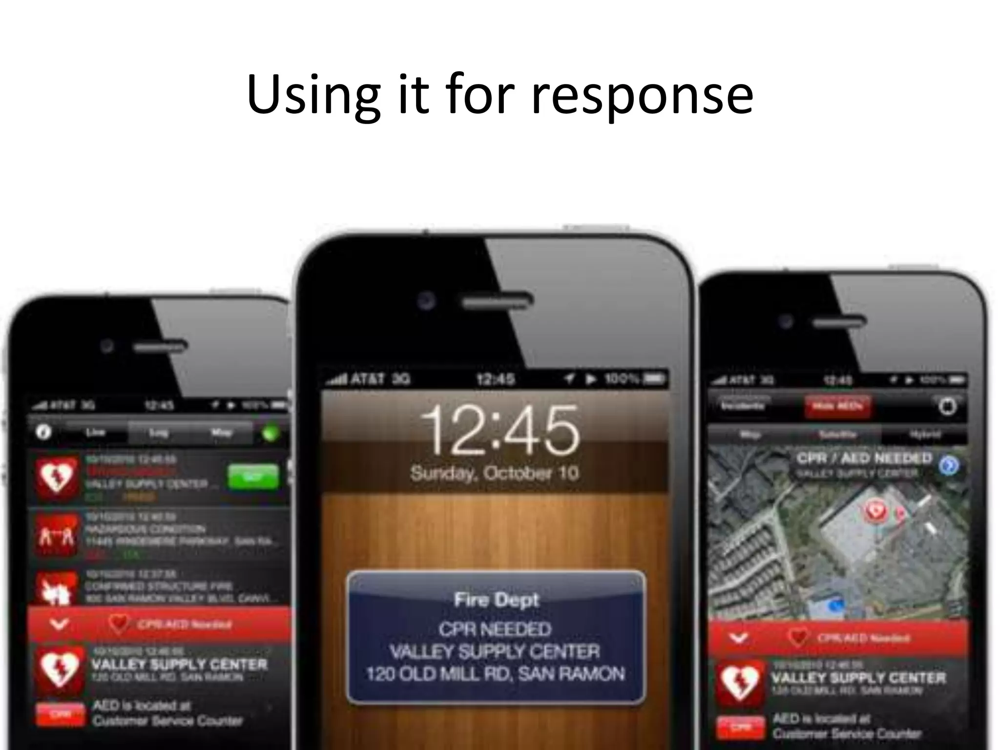 Using it for response
 
