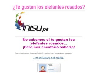 ¿Te gustan los elefantes rosados?
 