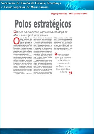 Clipping eletrônico - 04 de janeiro de 2012
 