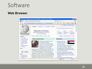 Software
35
Web Browser
 