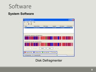 Software
System Software
Disk Defragmenter
8
 