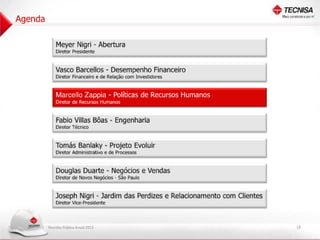 Apresentação Reunião Pública Anual 2013
