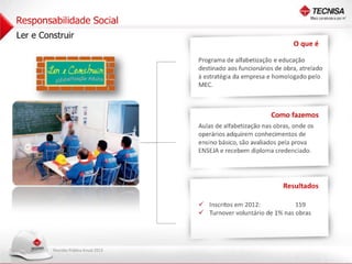 Apresentação Reunião Pública Anual 2013