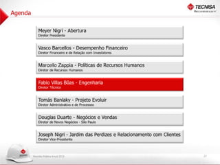 Apresentação Reunião Pública Anual 2013