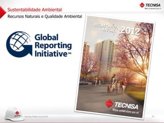 Apresentação Reunião Pública Anual 2013