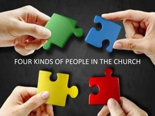 FOUR KINDS OF PEOPLE IN THE CHURCH
 
