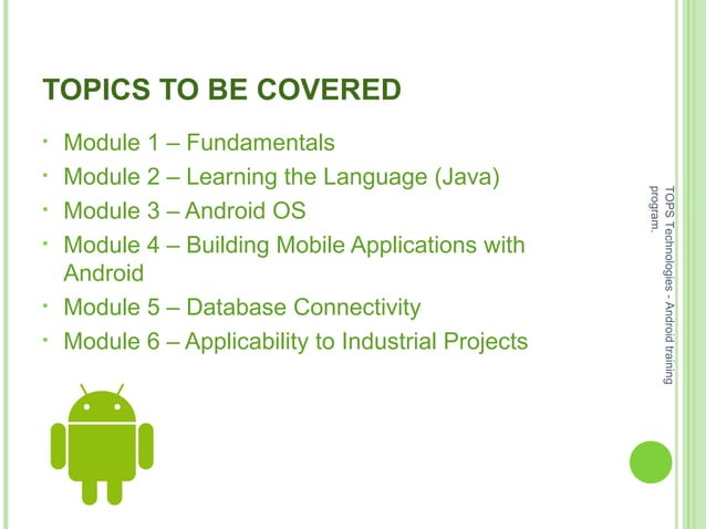 GTU Guidelines for Project on Android | PPT