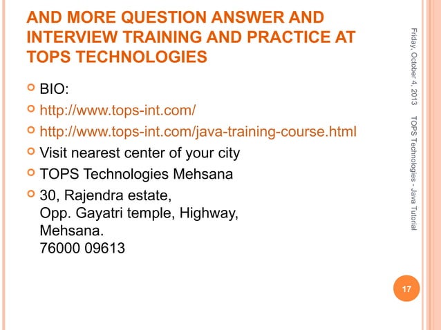 GTU Guidelines for Project on JAVA | PPT