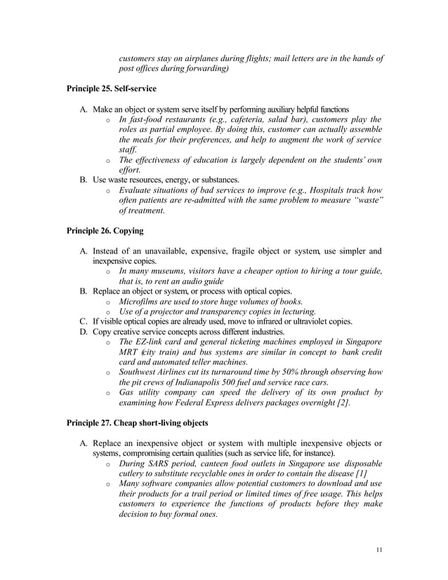 TRIZ 40 Principles of Contradiction | PDF