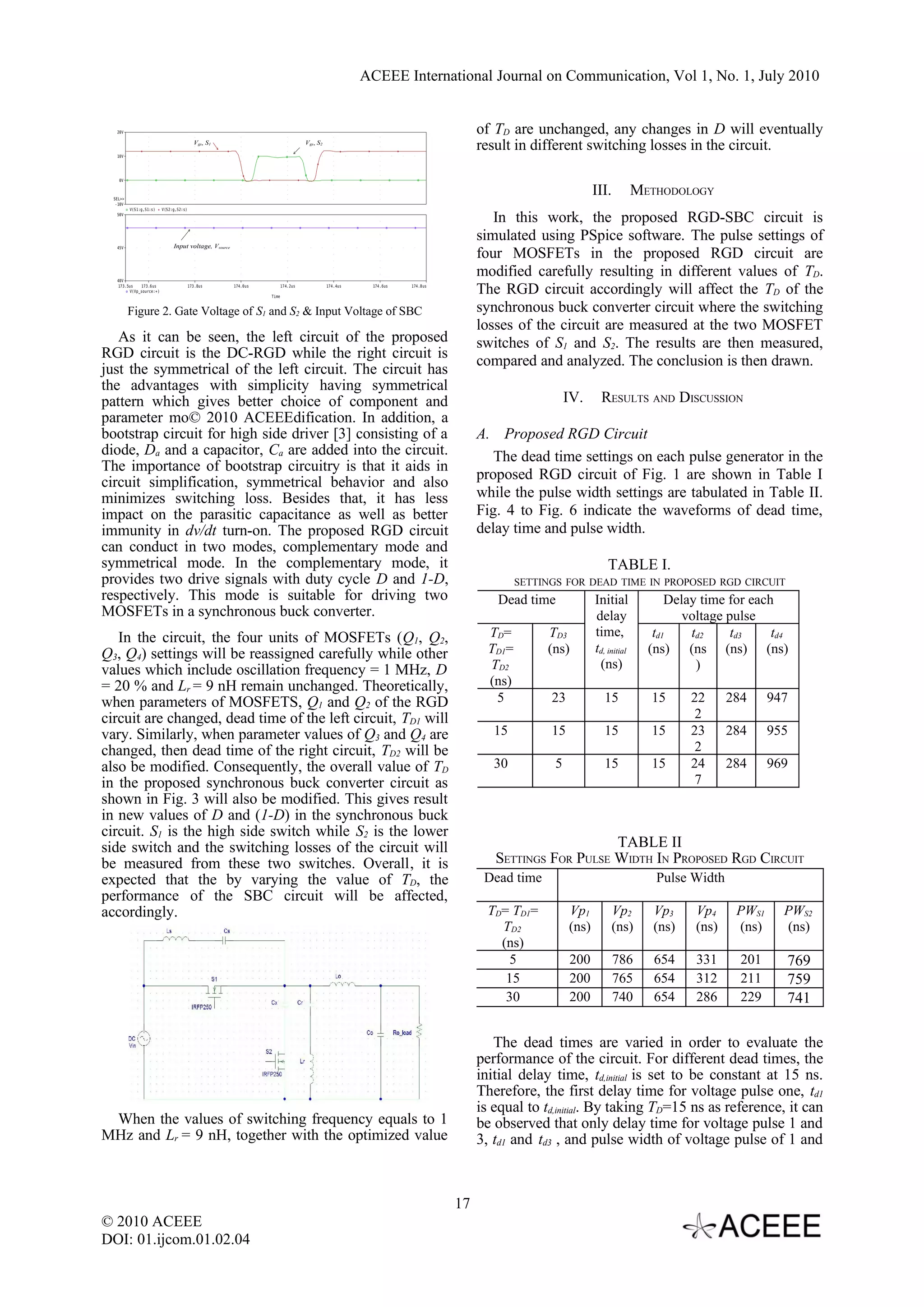The Analysis of Dead Time on Switching Loss in High and Low Side ...