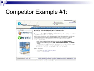 Competitor Example #1: 
