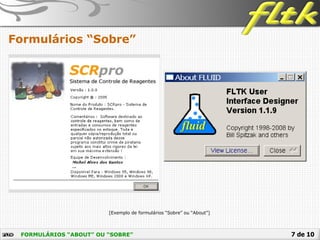 7 de 10FORMULÁRIOS “ABOUT” OU “SOBRE”
Formulários “Sobre”
[Exemplo de formulários “Sobre” ou “About”]
 