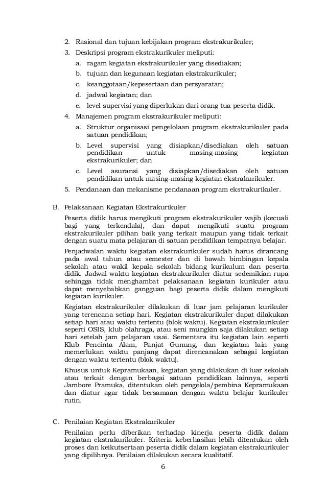 Contoh Format Penilaian Kegiatan Ekstrakurikuler Guru Paud