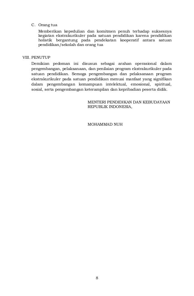 Contoh Format Penilaian Kegiatan Ekstrakurikuler Guru Paud