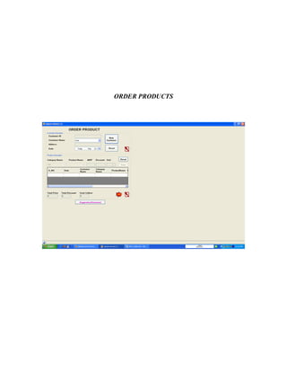 ORDER PRODUCTS 
 