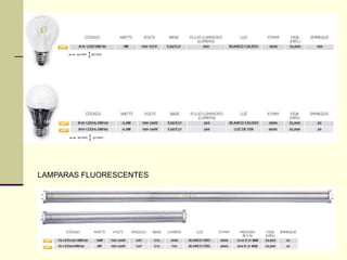 LAMPARAS FLUORESCENTES 
 
