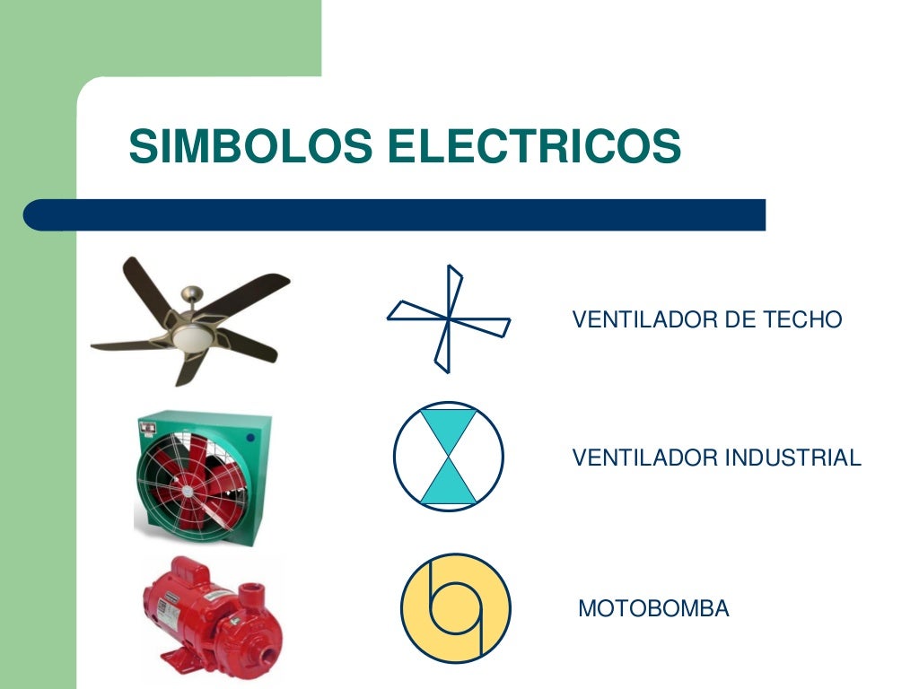 SIMBOLOS ELECTRICOS UTILIZADOS EN UNA IER