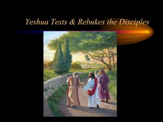 Yeshua Tests & Rebukes the Disciples
 