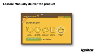 Lesson: Manually deliver the product
 