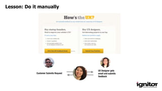 Lesson: Do it manually
 