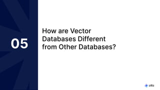 32 | © Copyright 2023 Zilliz
32
05
How are Vector
Databases Different
from Other Databases?
 