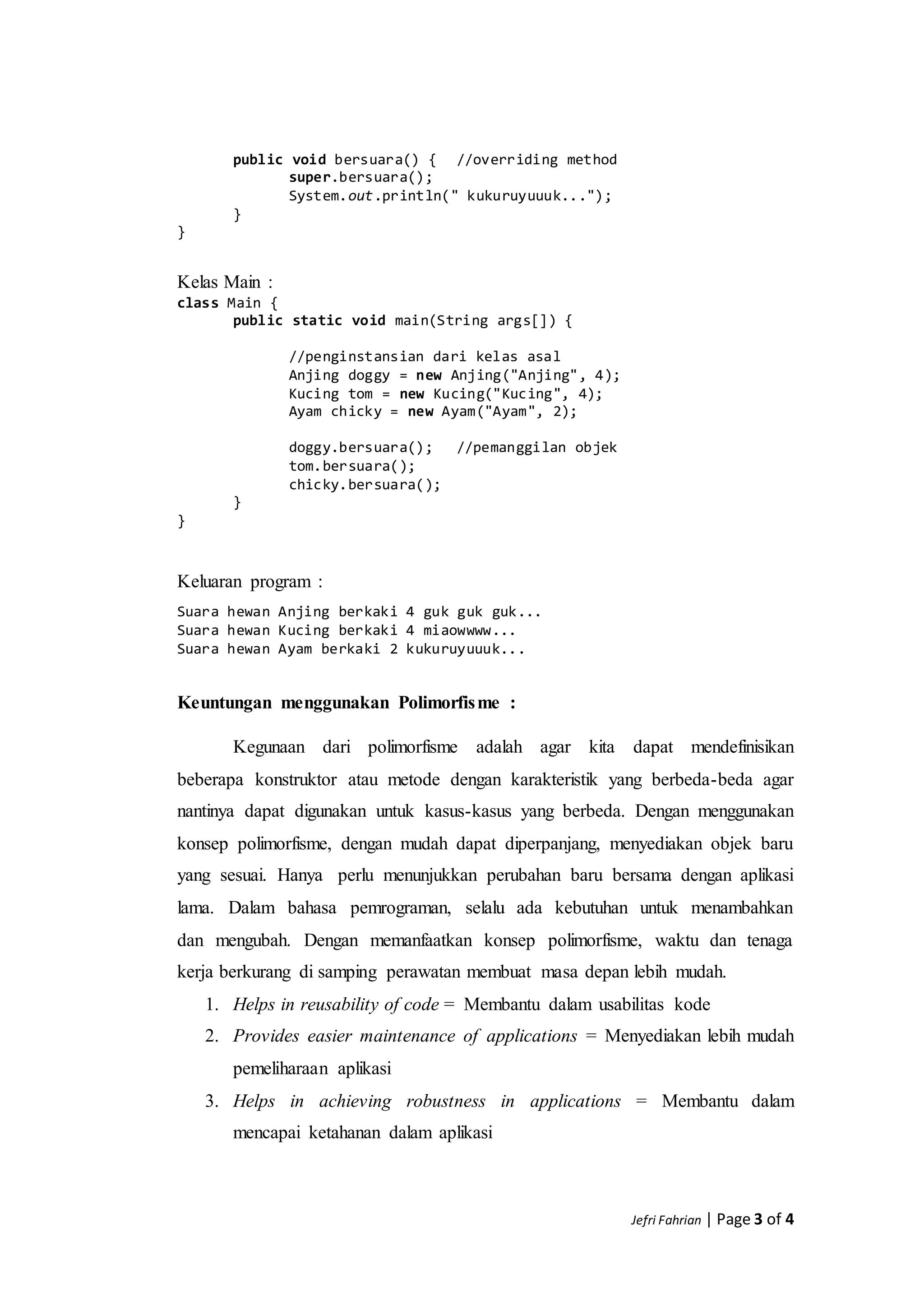 04.56 JAVA SE_polymorphic arguements | PDF