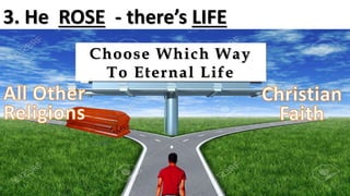 2. He DIED - there’s FORGIVENESS
Scorned by the ones He came to save.
Till on that cross as Jesus died,
The wrath of God was satisfied;
For ev’ry sin on Him was laid—
Here in the death of Christ I live.
 