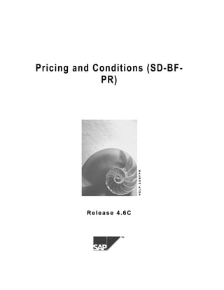 ™
Pricing and Conditions (SD-BF-
PR)
HELP.SDBFPR
Release 4.6C
 