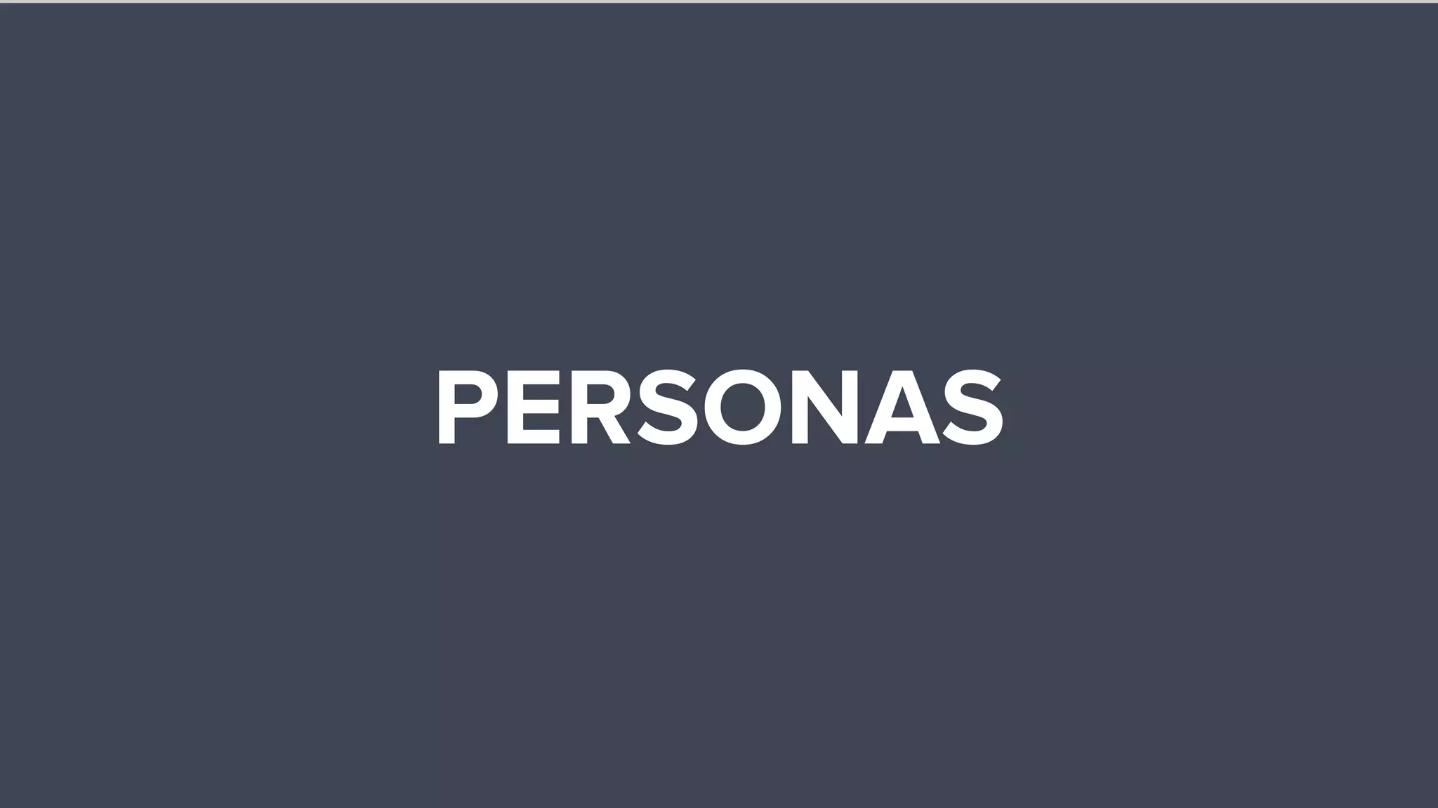 PERSONAS
 