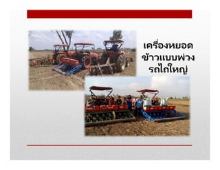 เครืองหยอด
ข้าวแบบพ่วง
รถไถใหญ่
 