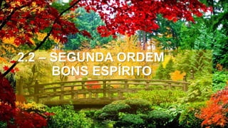 2.2 – SEGUNDA ORDEM
BONS ESPÍRITO
 
