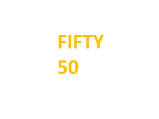 FIFTY
50
 