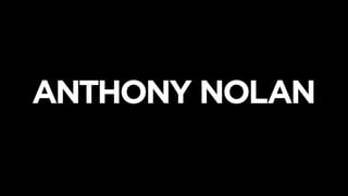Registered charity no 803716/ SC03882 1
BE A LIFESAVER CAMPAIGN 2018
ANTHONY NOLAN
 